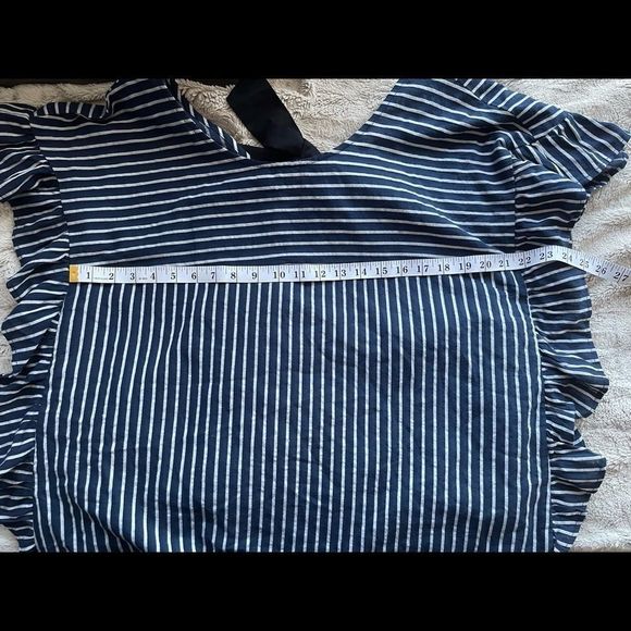 Eloquii Bow Back Stripe Top size 20 - Picture 10 of 11